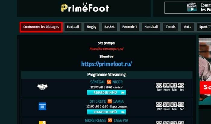 La nouvelle plateforme de Primefoot