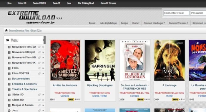 Le nouveau site de Extreme Down