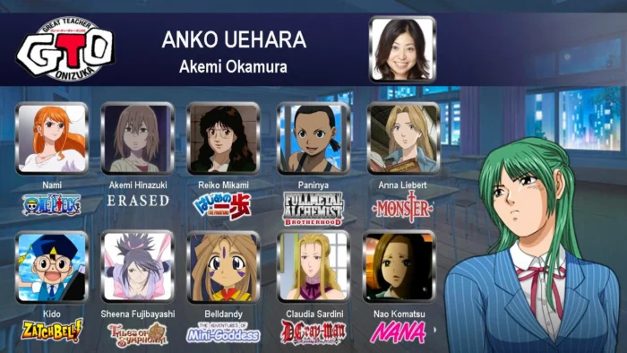 Les animes GTO, Nana, Sailor Moon